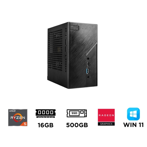 Mini PC ASRock DeskMini X300 ST-AX35500GT (Ryzen 5 5500GT, Ram DDR4, SSD 500GB, Win 11)