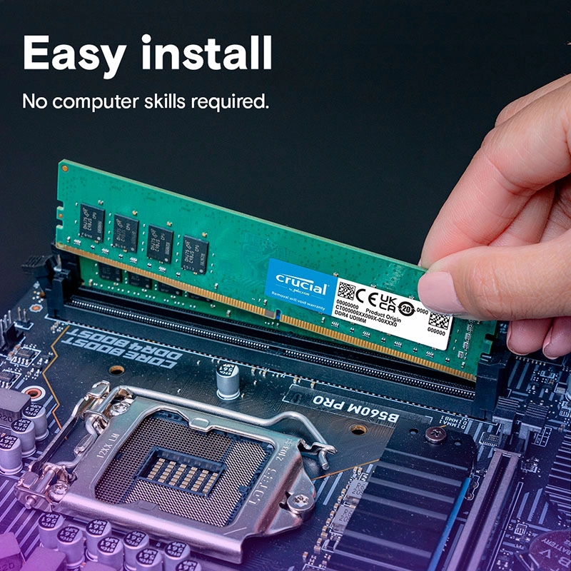 Ram PC Crucial 8GB 3200MHz DDR4 CT8G4DFRA32A