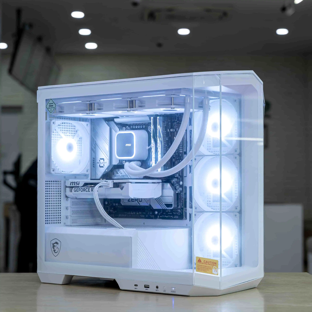 PC MSI i5K-5070 White ( i5-14600K, RTX 5070 OC 12GB, Ram 32GB DDR5, SSD 1TB, 850W )