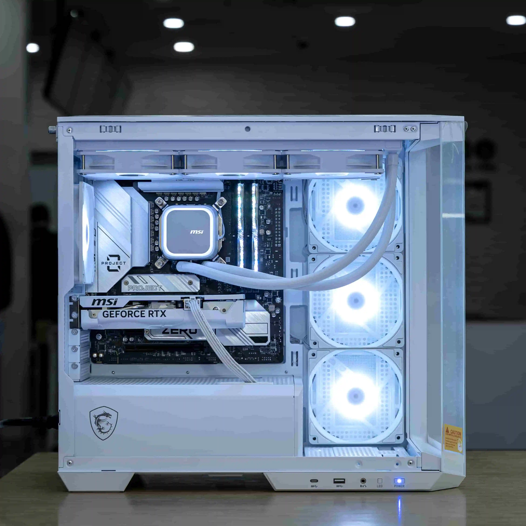 PC MSI i5K-5070 White ( i5-14600K, RTX 5070 OC 12GB, Ram 32GB DDR5, SSD 1TB, 850W )